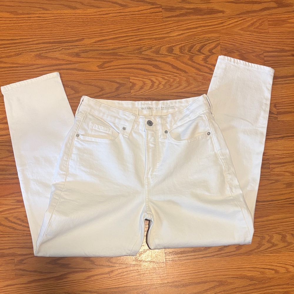 Old Navy High-Rise White Pants